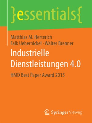 cover image of Industrielle Dienstleistungen 4.0